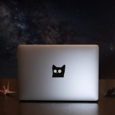 蓄光ねこ星人 ステッカー | Glowing Nekoseijin Stickers
