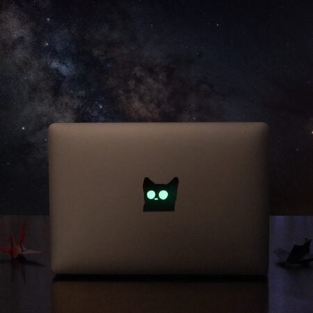 蓄光ねこ星人 ステッカー | Glowing Nekoseijin Stickers