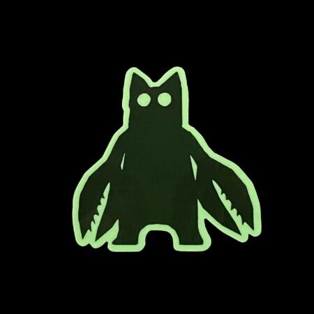 蓄光ねこ星人 ステッカー | Glowing Nekoseijin Stickers